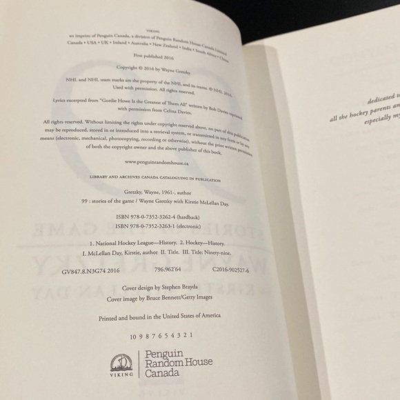 99: Stories of the Game by Wayne Gretzky - Hardcover Novel - Picture 8 of 11